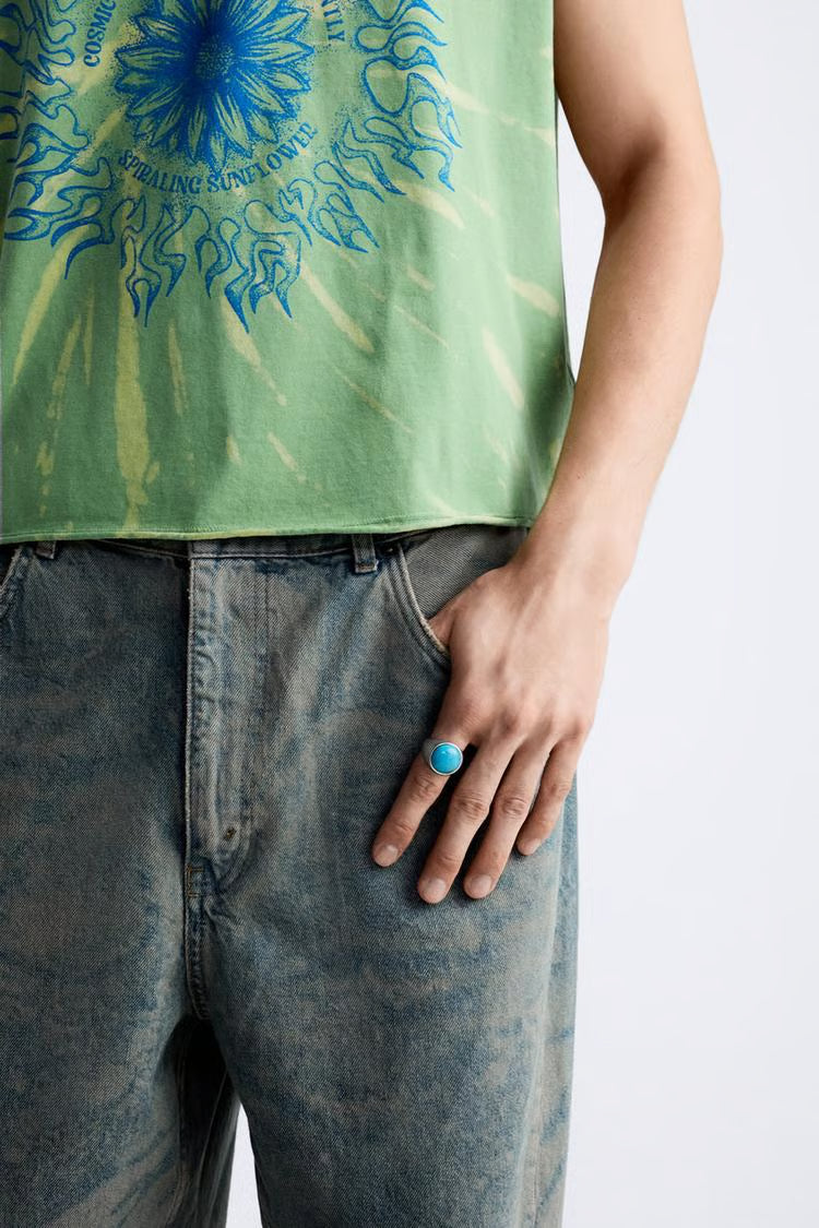 CONTRAST SIGNET RING